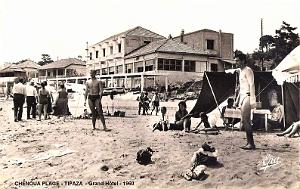 CHENOUA PLAGE AVEC LE GRAND HOTEL - 1960